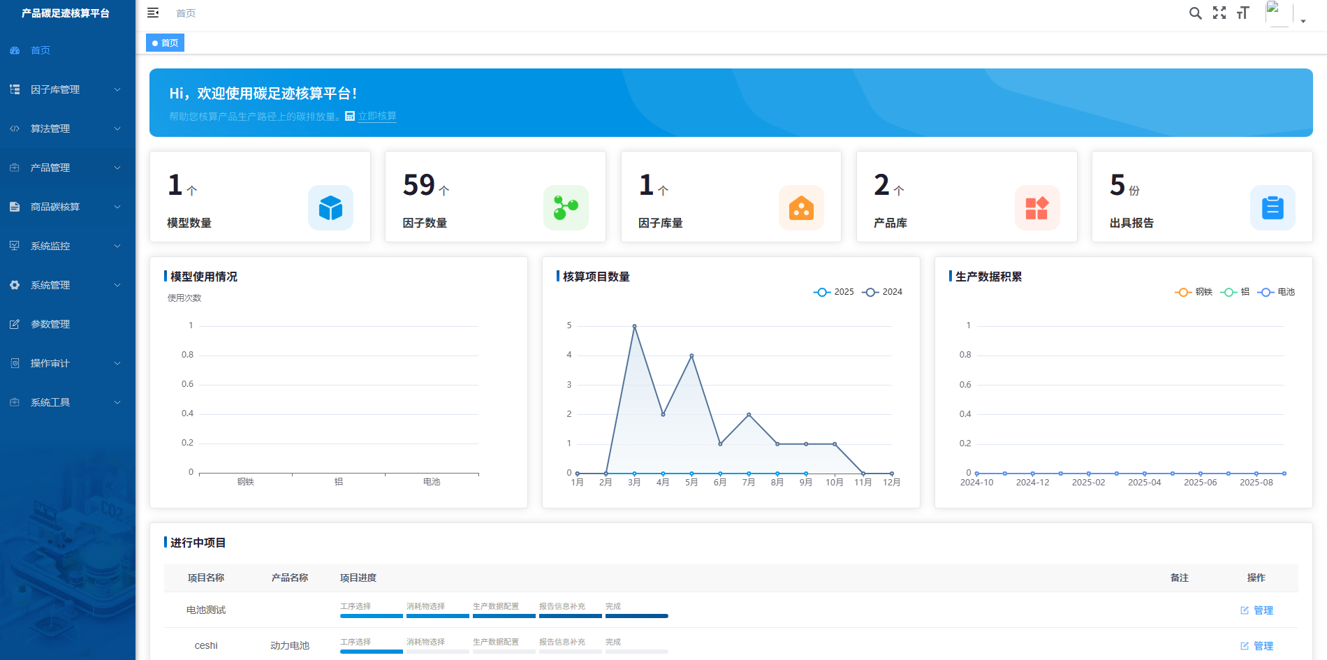 产品碳足迹平台
