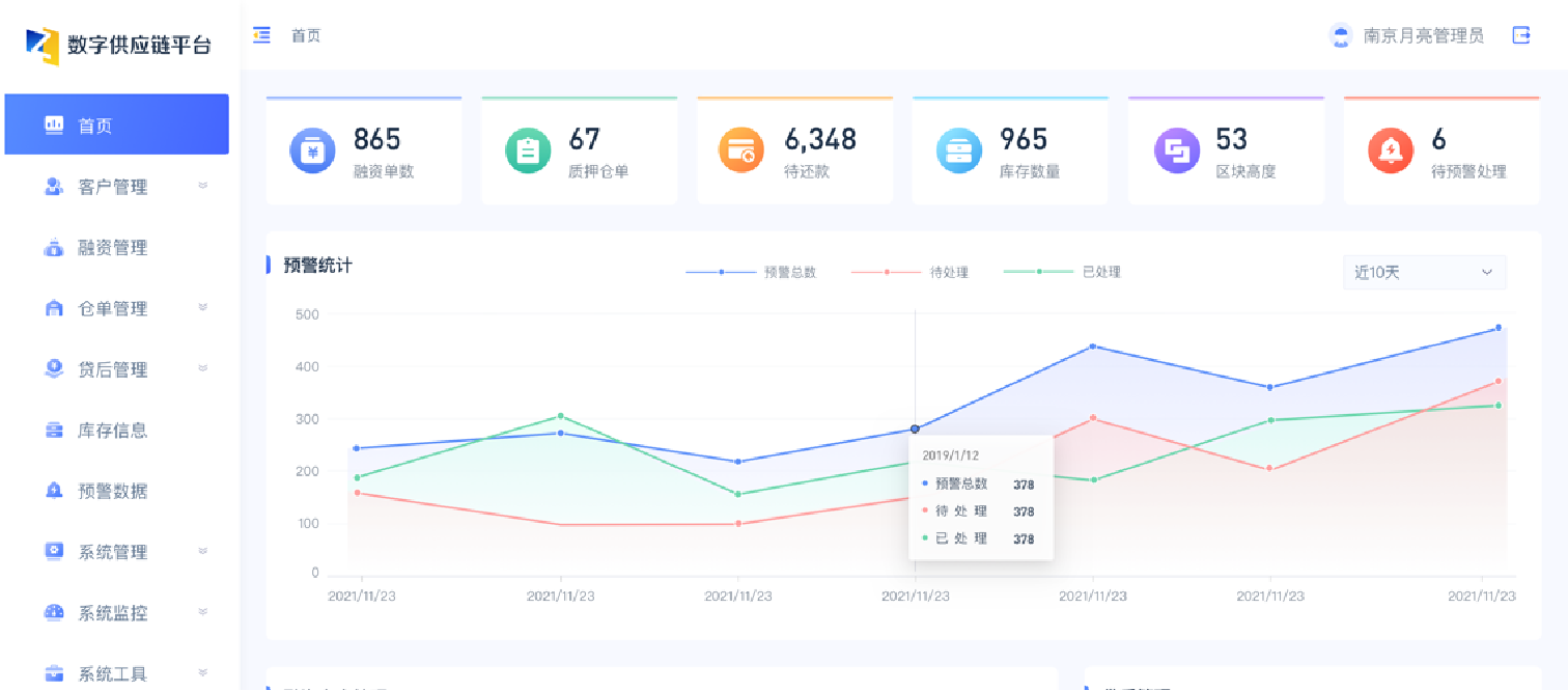 数字仓单监管平台